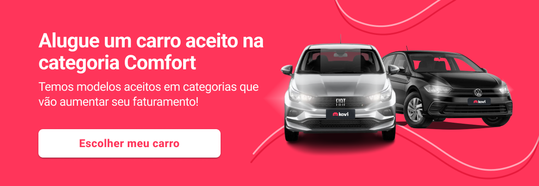 Alugue carro aceito no Comfort