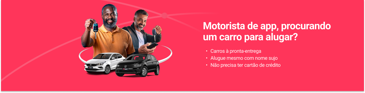 Aluguel de carros para motoristas de app