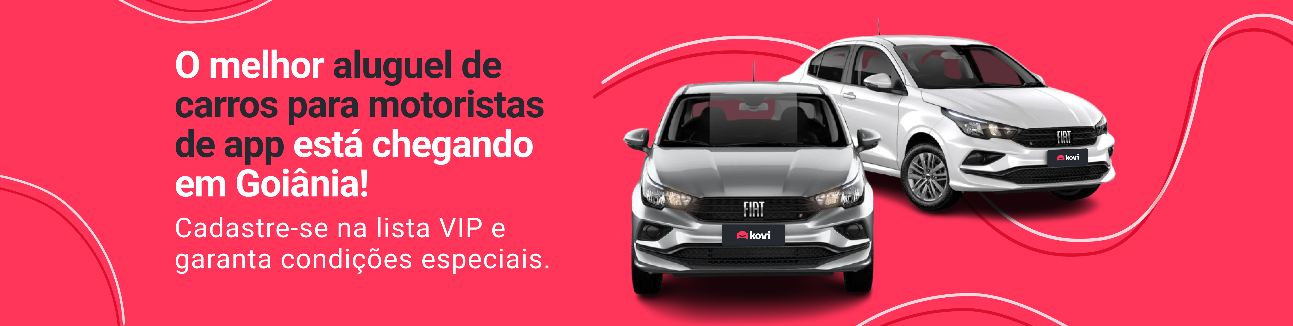 Aluguel de carros para motoristas de aplicativo em Goiânia