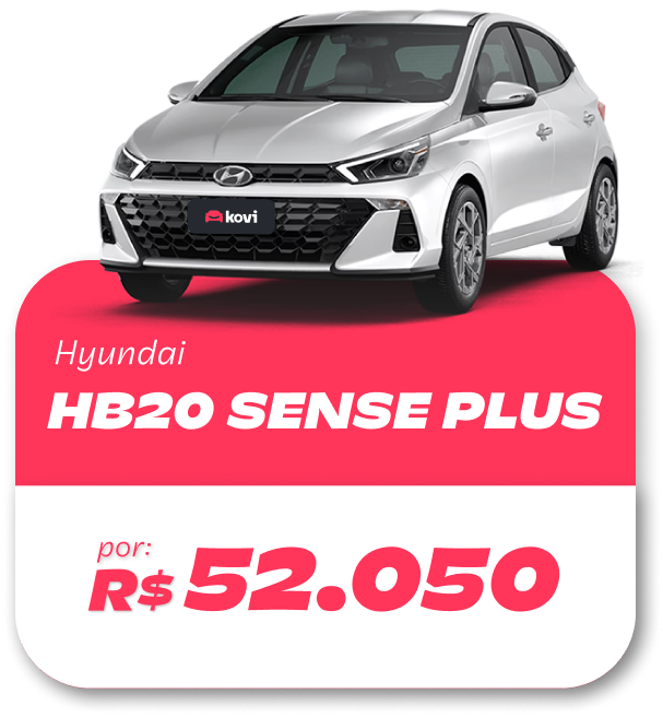 Hyundai HB20 SENSE PLUS por R$ 52.050